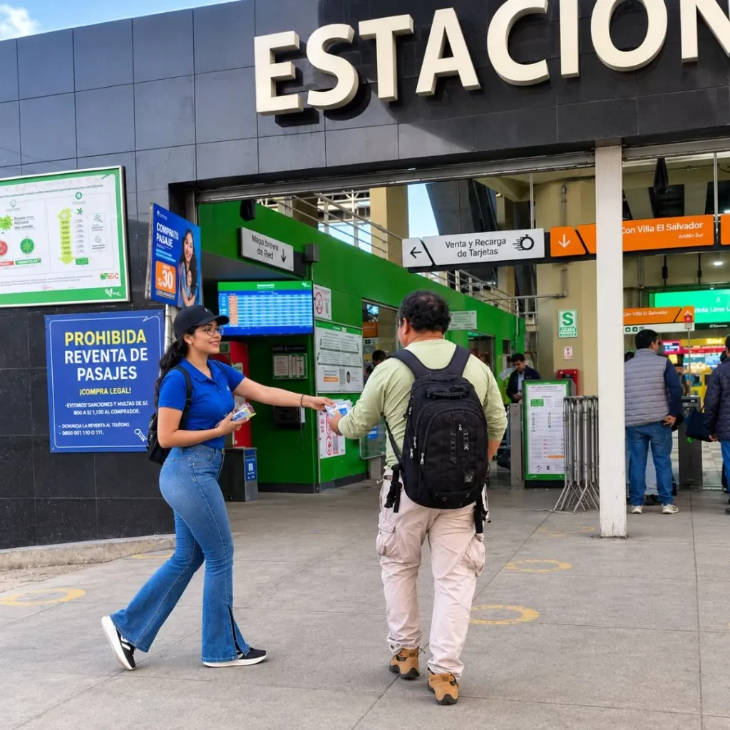 Volanteo en estaciones de tren en Lima